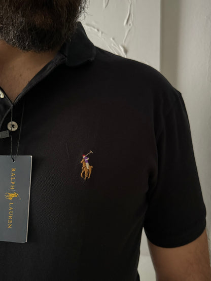 חולצת פולו קצרה ראלף לורן בשחור