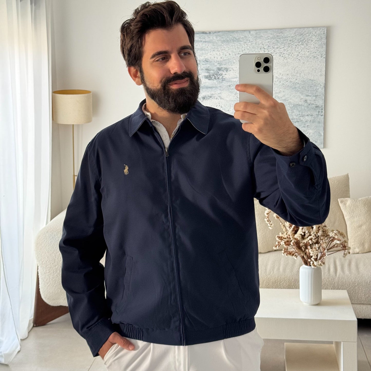 ג׳קט פולו ראלף לורן בצבע כחול