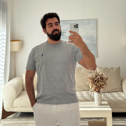 טי שירט פולו ראלף לורן בצבע אפור