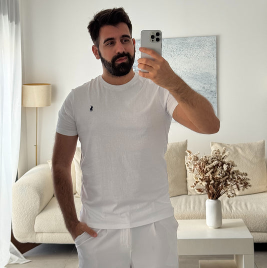 טי שירט ראלף לורן בצבע לבן