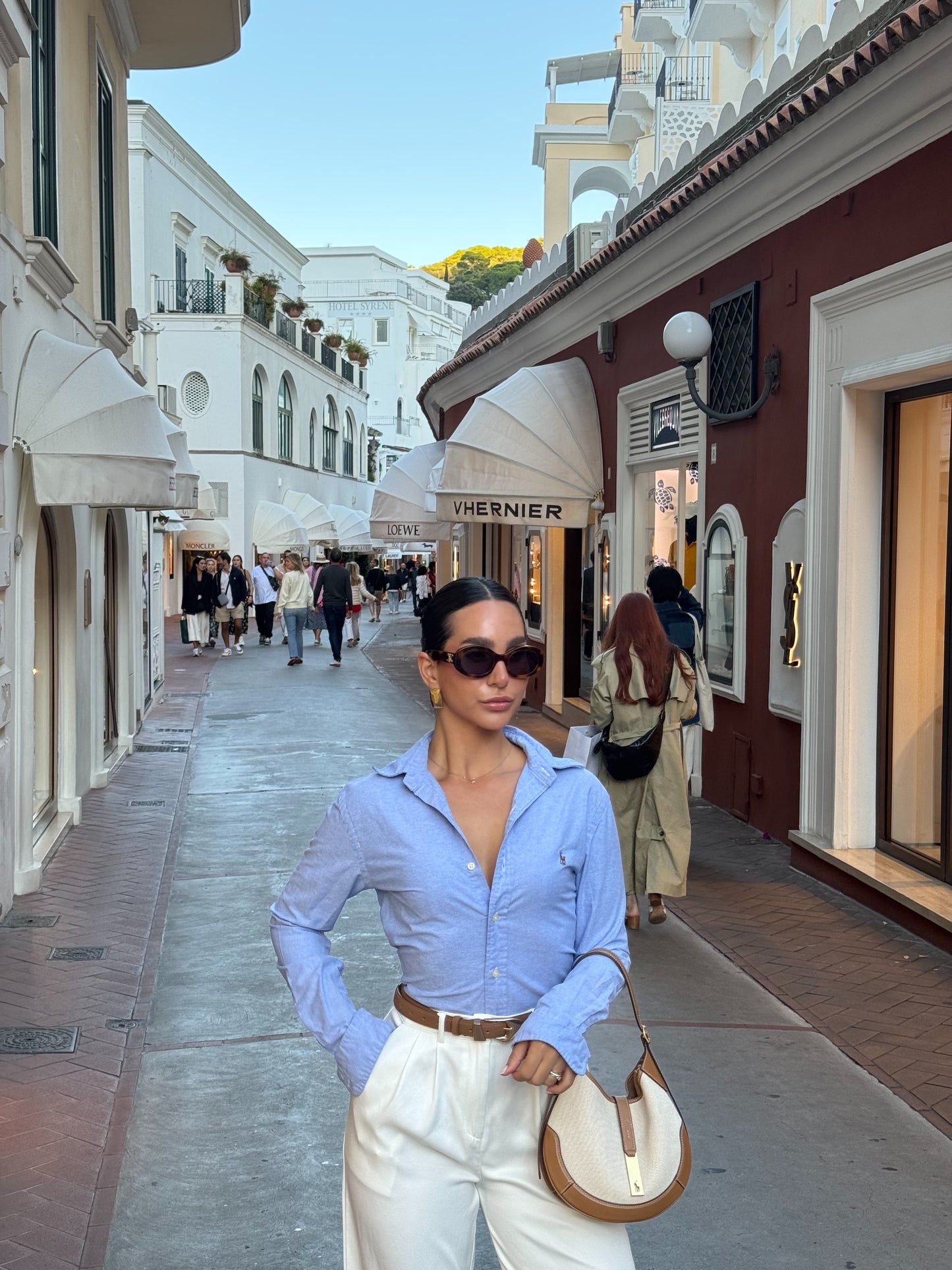 חגורה חומה אבזם זהב