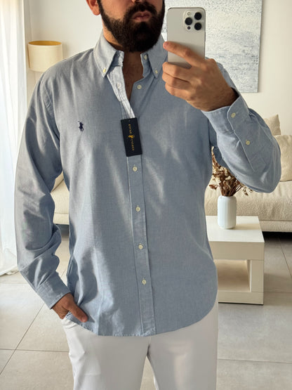 חולצה מכופתרת פולו ראלף לורן בכחול