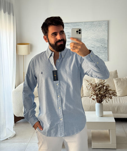 חולצה מכופתרת פולו ראלף לורן בכחול