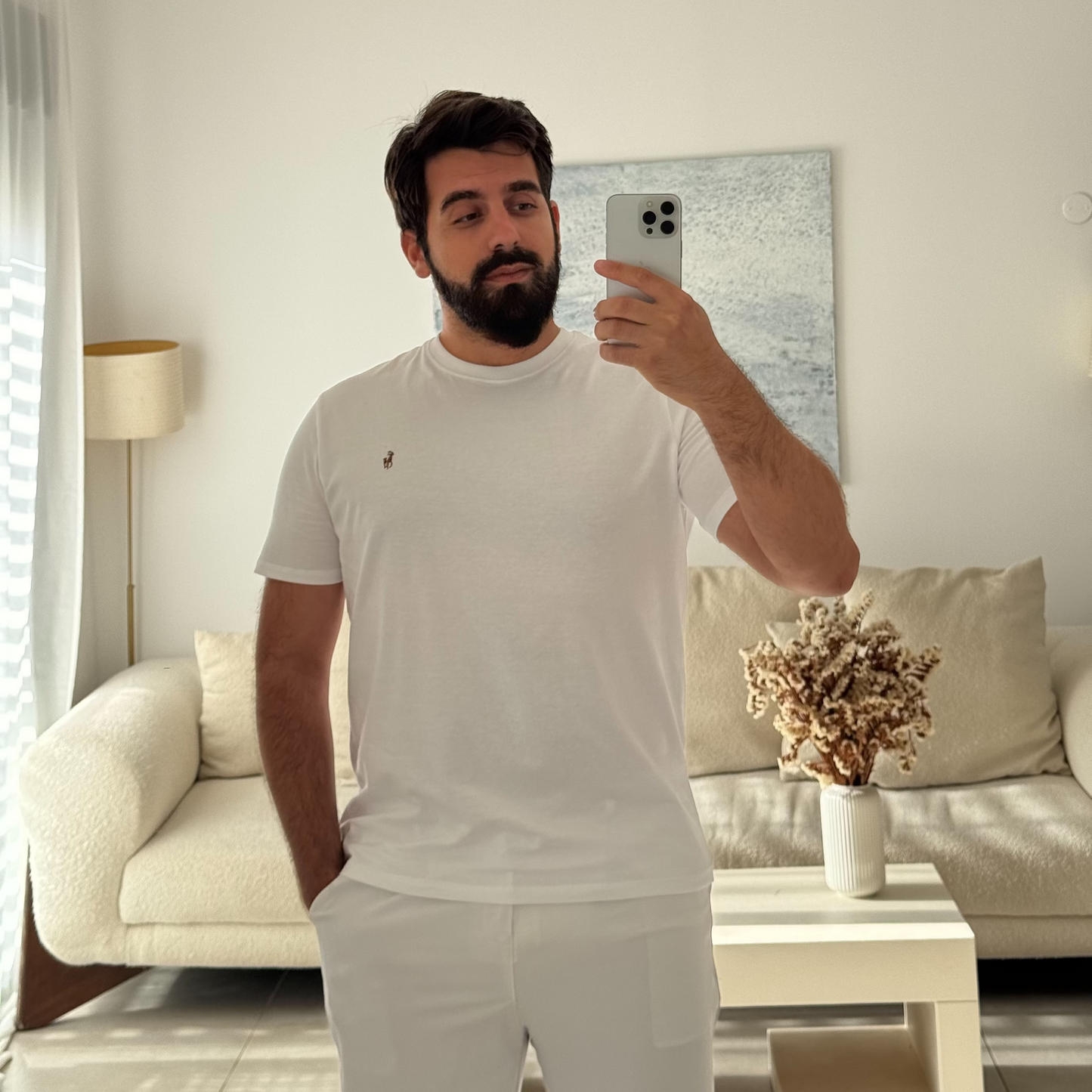 טי שירט ראלף לורן בצבע לבן